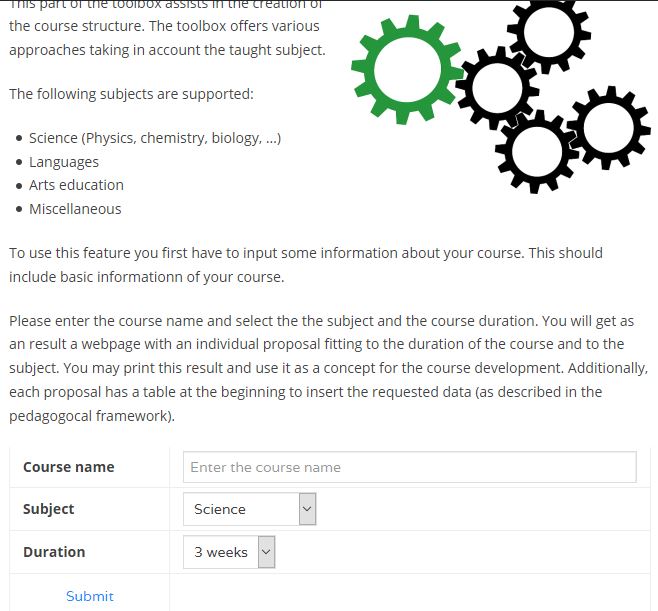 Course planning