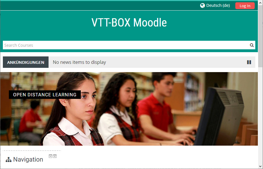 Moodle Server VTT-Box Project